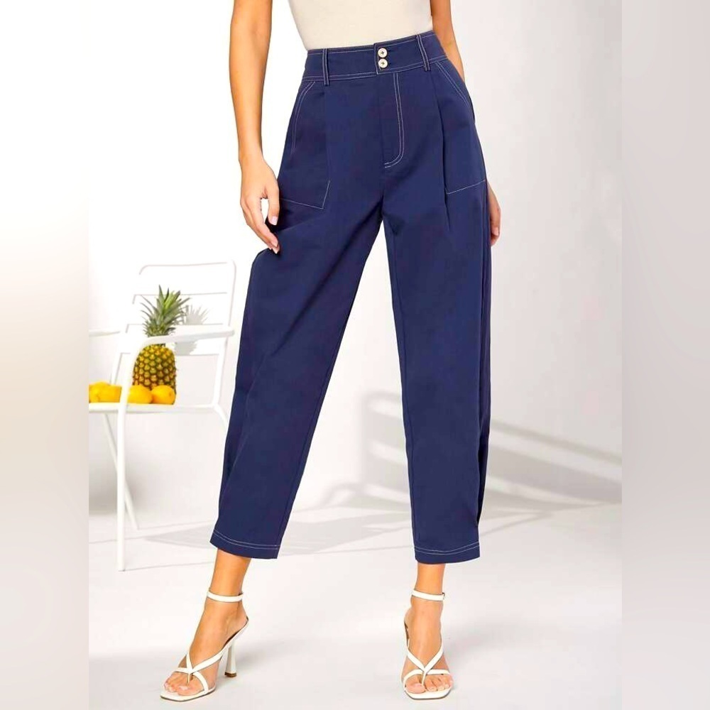DFVC Contrast Stitch Cropped Pants